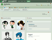 Tablet Screenshot of blankbutton.deviantart.com