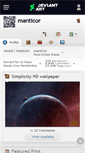Mobile Screenshot of manticor.deviantart.com