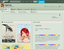 Tablet Screenshot of angelleila.deviantart.com