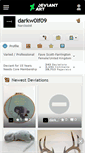 Mobile Screenshot of darkw0lf09.deviantart.com