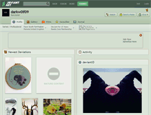 Tablet Screenshot of darkw0lf09.deviantart.com