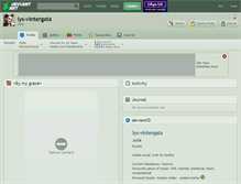 Tablet Screenshot of lys-vintergata.deviantart.com