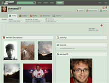 Tablet Screenshot of dweyand07.deviantart.com