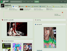 Tablet Screenshot of fabikiwii.deviantart.com