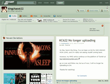 Tablet Screenshot of kingchaos622.deviantart.com