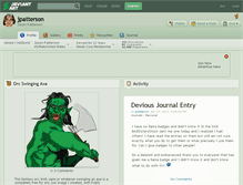 Tablet Screenshot of jpatterson.deviantart.com
