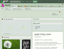 Tablet Screenshot of charcole.deviantart.com