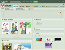 Tablet Screenshot of bel-amour.deviantart.com