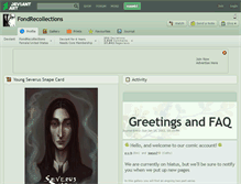 Tablet Screenshot of fondrecollections.deviantart.com