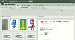 Desktop Screenshot of cadethehedgehog.deviantart.com