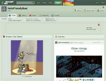 Tablet Screenshot of hellofriendlyboat.deviantart.com