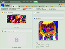 Tablet Screenshot of mujinai.deviantart.com