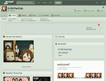 Tablet Screenshot of k-on-fanclub.deviantart.com