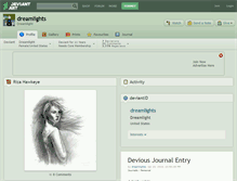 Tablet Screenshot of dreamlights.deviantart.com