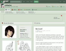 Tablet Screenshot of nntbarton.deviantart.com