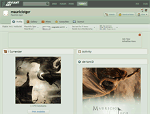 Tablet Screenshot of mauricioigor.deviantart.com