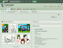 Tablet Screenshot of frozenlullaby.deviantart.com