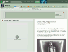 Tablet Screenshot of aphius.deviantart.com