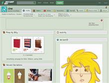 Tablet Screenshot of cine.deviantart.com