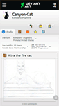 Mobile Screenshot of canyon-cat.deviantart.com