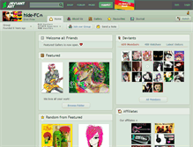 Tablet Screenshot of hide-fc.deviantart.com