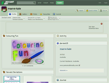 Tablet Screenshot of maeve-kaie.deviantart.com