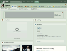 Tablet Screenshot of gigabat.deviantart.com