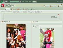 Tablet Screenshot of dezzydiamond.deviantart.com