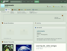 Tablet Screenshot of ombromanto.deviantart.com