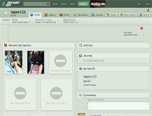 Tablet Screenshot of lopez123.deviantart.com