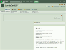 Tablet Screenshot of dimentiofangirl9999.deviantart.com