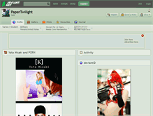 Tablet Screenshot of papertwilight.deviantart.com