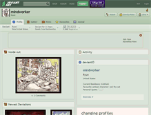 Tablet Screenshot of mindworker.deviantart.com