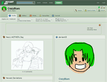 Tablet Screenshot of crazyblues.deviantart.com