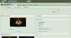 Desktop Screenshot of luckdragon70.deviantart.com