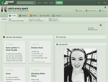 Tablet Screenshot of catch-every-spark.deviantart.com