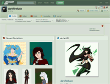 Tablet Screenshot of darkfirekate.deviantart.com