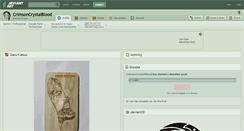 Desktop Screenshot of crimsoncrystalblood.deviantart.com