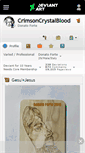 Mobile Screenshot of crimsoncrystalblood.deviantart.com