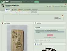 Tablet Screenshot of crimsoncrystalblood.deviantart.com
