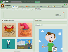 Tablet Screenshot of bendsen.deviantart.com