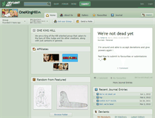 Tablet Screenshot of onekinghill.deviantart.com