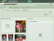 Tablet Screenshot of jamesimpaladaeggman.deviantart.com