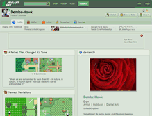 Tablet Screenshot of demise-hawk.deviantart.com