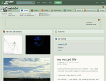 Tablet Screenshot of matrix24.deviantart.com
