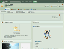 Tablet Screenshot of kitty-kat777.deviantart.com