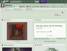Tablet Screenshot of miskivrael.deviantart.com