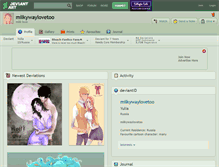 Tablet Screenshot of milkywaylovetoo.deviantart.com