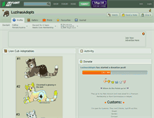 Tablet Screenshot of luzinasadopts.deviantart.com