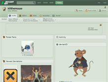 Tablet Screenshot of killthemouse.deviantart.com